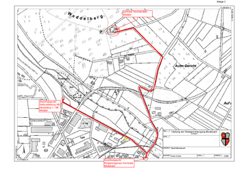 Plan Wasserleitungsprojekt Medebach