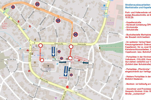 Plan Straßenbau 